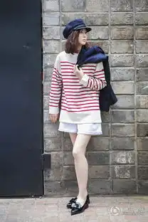 高清童蕾街拍曝光搭配简约时尚清新
