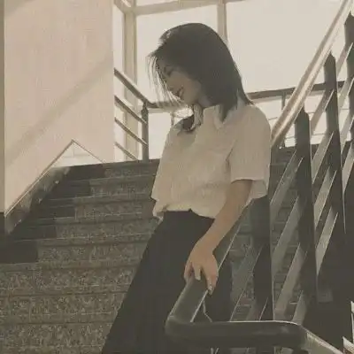 原宿风头像情侣双人真人复古情侣头像原宿风

