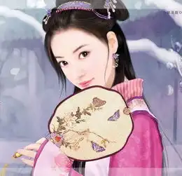 求用扇子遮住脸的古装类的图片
