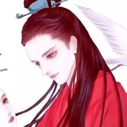 高清情头古风一男一女古风情侣头像一对
