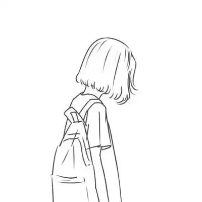 潮流素描情侣头像一男一女遇上你是最幸运的事
