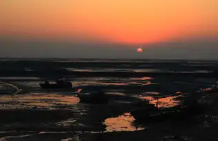 厦门,郊外早晨海边朝阳风光
