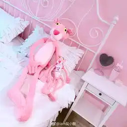 七夕特辑粉红豹女生最爱单品之一网红出镜率最高的娃娃一米高仅售49
