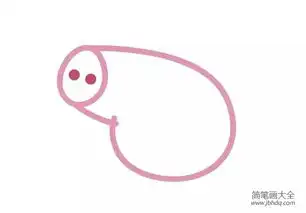 小猪佩奇简笔画教程画乔治

