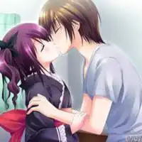漫画中亲吻的时候用手怎么样女主人公的脸
