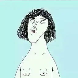 求素描卡通情侣头像
