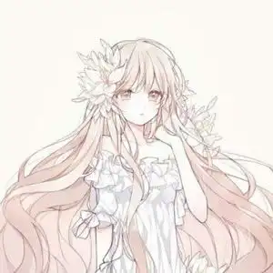 长发女生动漫头像

