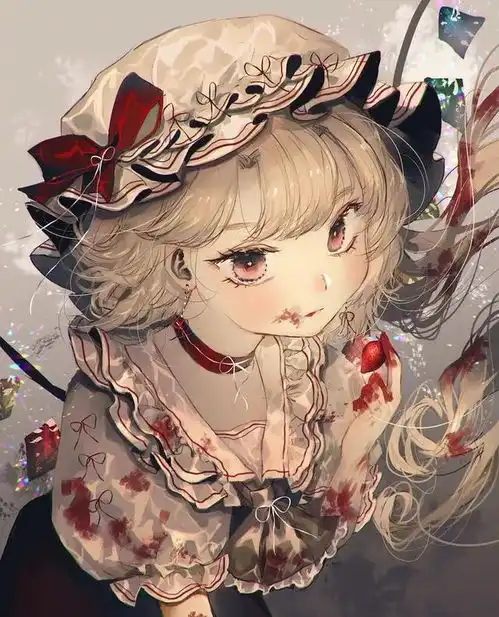 插画分享精致的优雅萝莉头像
