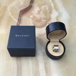 二手奢侈品99新.宝格丽5环白金zero戒指近全新
