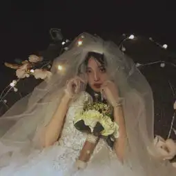 穿婚纱的女生唯美头像韩版伤感女生婚纱头像
