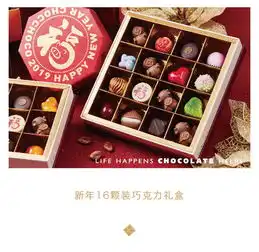 礼品新年16粒装礼盒巧克巧蔻新年礼盒巧克力情人节礼盒礼品
