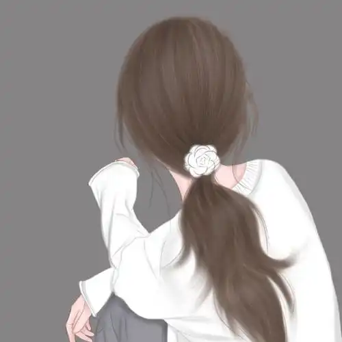 微信头像女生简单干净背影
