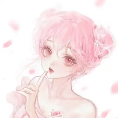 云朵里唯美手绘女头
