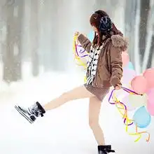 qq头像雪景美女雪景美女头像
