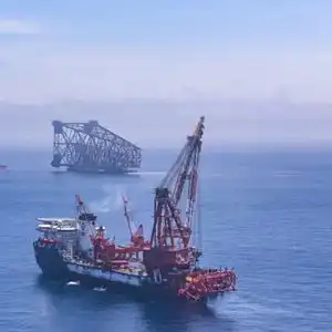 上海交通大学船建学院海洋工程团队圆满完成海基二号导管架下水监测项目
