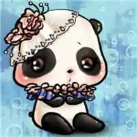 卡通熊猫头情侣头像微信头像图片大全
