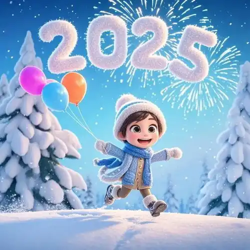 2025年新年快乐图片朋友圈2025年跨年图片元旦图片2025最火图片

