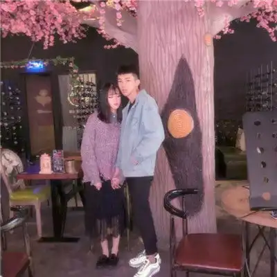 粉色唯美好看的情头一对
