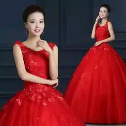 唯美红色婚纱新娘嫁衣堆糖,美好生活研究所
