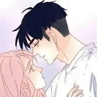 男生亲女生的漫画头像
