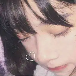 长发清新女生头像唯美漂亮长发侧脸头像
