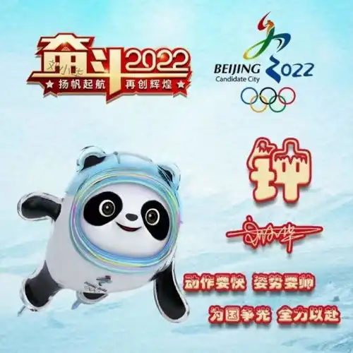 2022你的微信头像该换了,39张可爱卡通冰墩墩签名头像,请查收
