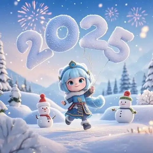 2025年新年快乐图片朋友圈2025年跨年图片元旦图片2025最火图片
