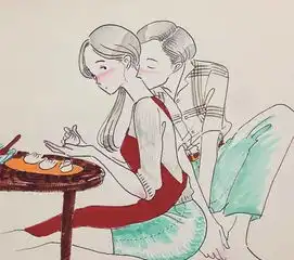 日本插画师画了一组大尺度情侣情趣插画,看过一张脸就红了
