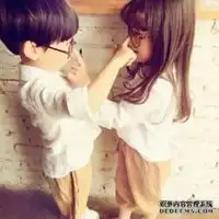 情侣头像可爱小孩一对2018微信头像图片大全
