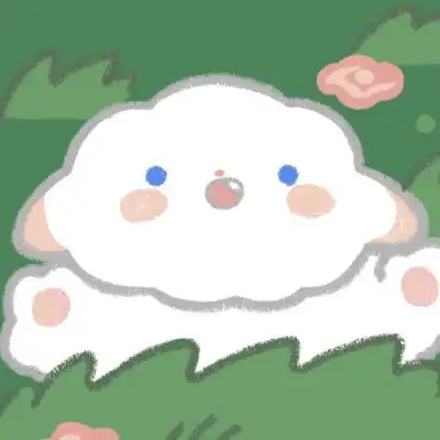 可爱小羊羔手绘头像
