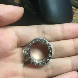 宝格丽bvlgari三弹簧白金戒指
