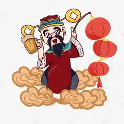 手绘卡通2019财神素材图片免费下载千库网
