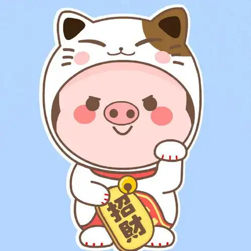 很喜欢的猪猪头像壁纸,和大家分享一下新年新气象
