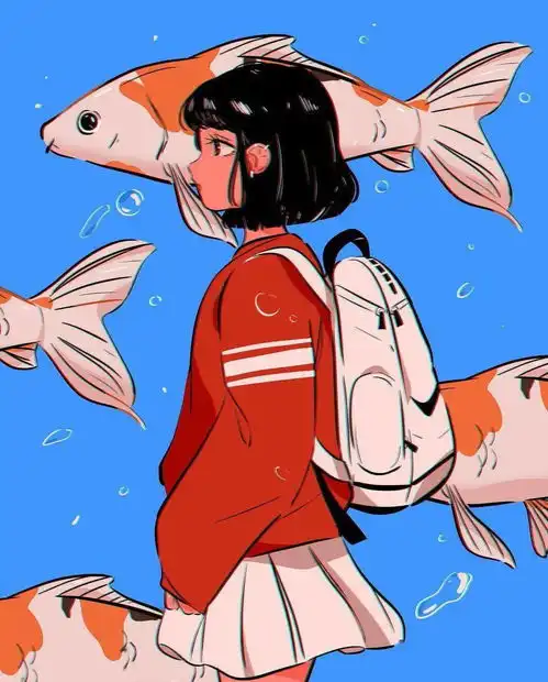 插画危险粉红
