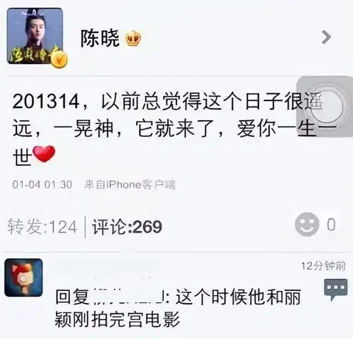 陈晓赵丽颖过往恋情被扒,摸手表白穿情侣款,男方却说是炒作
