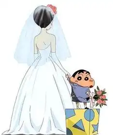 蜡笔小新之超时空我的新娘里的蜡笔小新和他妻子的照片我要做qq头像谢谢了...
