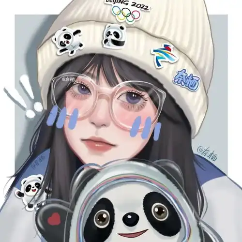 冰墩墩雪容融头像,冬奥顶流还有谁没有拥有
