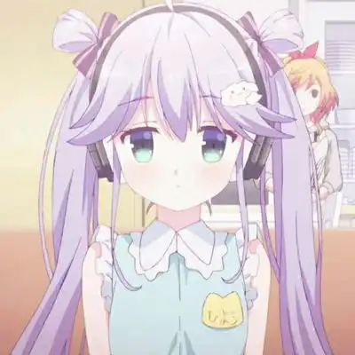 可爱双马尾动漫女生头像
