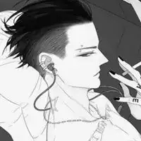 戴耳钉的动漫男头像冷酷版微信头像图片大全
