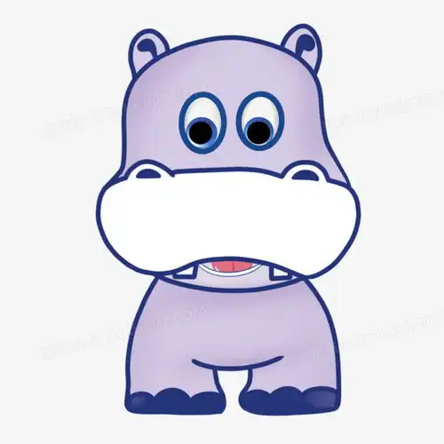 手绘河马免抠元素png图片素材免费下载元素png25002500像素熊猫办公

