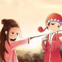 抖音最火二次元紫霞至尊宝情侣头像
