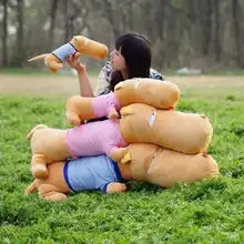 直供正品大头狗毛绒玩具大头狗公仔布娃娃趴趴狗抱枕大号情人礼物
