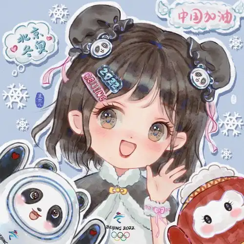 冰墩墩雪容融头像,冬奥顶流还有谁没有拥有
