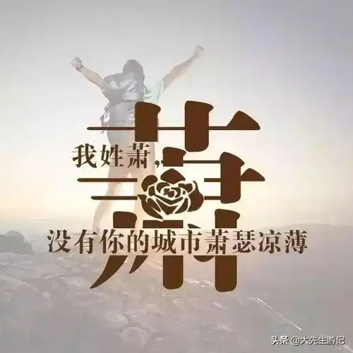 姓氏诗词情话语录四一个姓氏,一句情话
