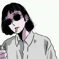 韩版动漫女生头像抽烟微信头像图片大全
