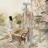 漫画qq情侣头像漫画中的深情情侣
