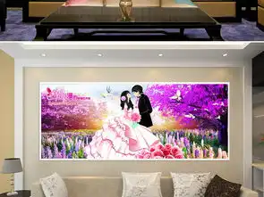 浪漫情人男女情侣唯美薰衣草装饰画图片下载人物装饰画大全现代简约装饰画编号17018967
