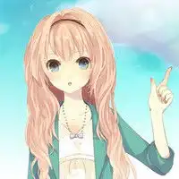手绘插画唯美女生个性qq头像
