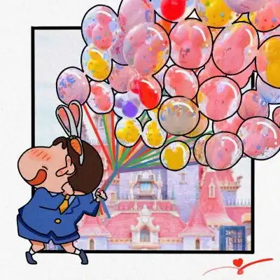 蜡笔小新的cp情侣头像谁还不是个迪士尼小公举了
