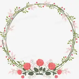 唯美清新花环边框png图片素材免费下载png格式熊猫办公

